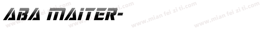 aba maiter字体转换